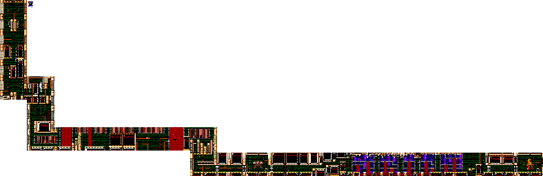 Thumbnail for a map of Mega Man III Doc Robot - Shadow Man Revisited for the Genesis game Mega Man: The Wily Wars.