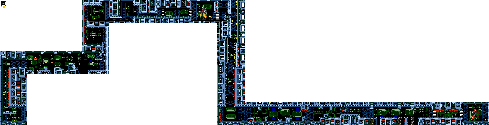 Thumbnail for a map of Mega Man III Doc Robot - Spark Man Revisited for the Genesis game Mega Man: The Wily Wars.