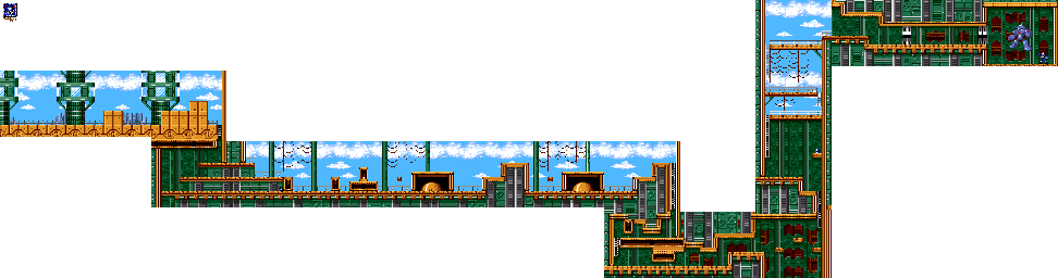 Thumbnail for a map of Mega Man III Needle Man for the Genesis game Mega Man: The Wily Wars.