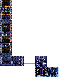 Thumbnail for a map of Mega Man III Wily's Castle - Level 4 for the Genesis game Mega Man: The Wily Wars.