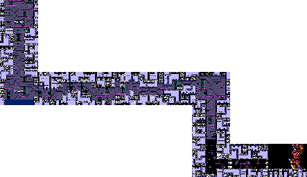 Thumbnail for a map of Wily Tower - Level 4 for the Genesis game Mega Man: The Wily Wars.