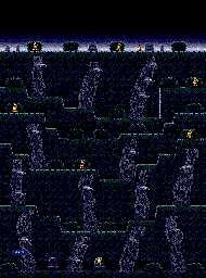 Thumbnail for a map of Round 3: Woods Area 2 for the Genesis game Michael Jackson's Moonwalker.
