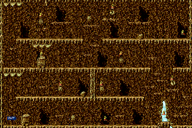 Thumbnail for a map of Round 4: Cavern Area 3 for the Genesis game Michael Jackson's Moonwalker.