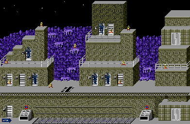 Thumbnail for a map of Round 5: The Enemy Hideout Area 3 for the Genesis game Michael Jackson's Moonwalker.