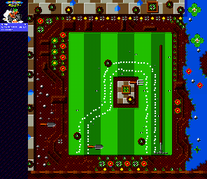 Thumbnail for a map of ATV Action for the Genesis game Micro Machines 2: Turbo Tournament.