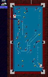 Thumbnail for a map of Cue Capers for the Genesis game Micro Machines 2: Turbo Tournament.