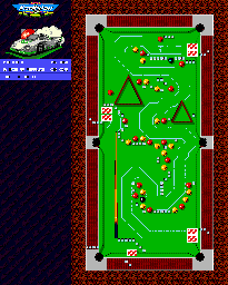 Thumbnail for a map of Pool Slalom for the Genesis game Micro Machines 2: Turbo Tournament.