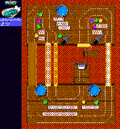 Thumbnail for a map of Roller Coaster for the Genesis game Micro Machines 2: Turbo Tournament.
