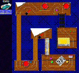 Thumbnail for a map of Step On It for the Genesis game Micro Machines 2: Turbo Tournament.