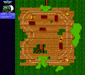 Thumbnail for a map of Tiny Treehouse for the Genesis game Micro Machines 2: Turbo Tournament.