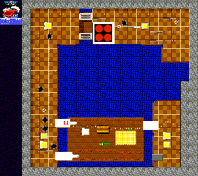 Thumbnail for a map of Toaster Trouble for the Genesis game Micro Machines 2: Turbo Tournament.