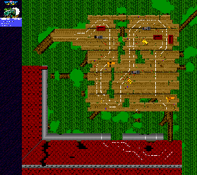 Thumbnail for a map of Treehouse Tiles for the Genesis game Micro Machines 2: Turbo Tournament.