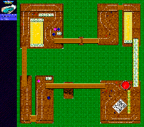 Thumbnail for a map of Ups N Downs for the Genesis game Micro Machines 2: Turbo Tournament.