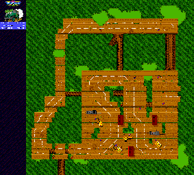 Thumbnail for a map of Windy Willows for the Genesis game Micro Machines 2: Turbo Tournament.