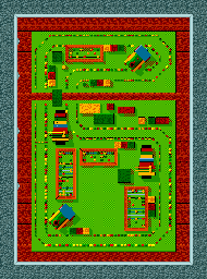 Thumbnail for a map of Mach 1 Mayhem for the Genesis game Micro Machines: Turbo Tournament '96.