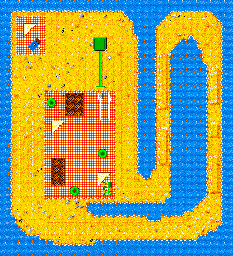 Thumbnail for a map of Tidal Trouble for the Genesis game Micro Machines: Turbo Tournament '96.