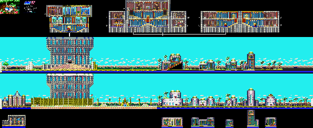 Thumbnail for a map of Rapadagna City Portal 3 for the Genesis game Monster World IV.