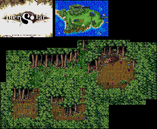 Thumbnail for a map of Forest (A) for the Genesis game Pier Solar And The Great Architects.