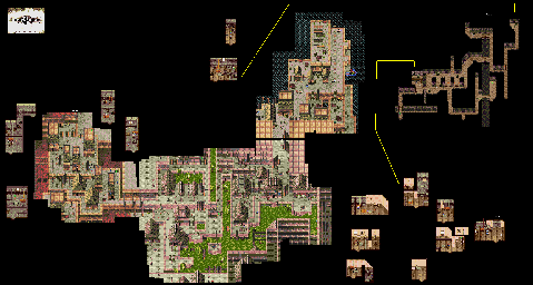 Thumbnail for a map of Noble Hood for the Genesis game Pier Solar And The Great Architects.