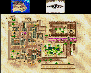 Thumbnail for a map of Oasis for the Genesis game Pier Solar And The Great Architects.