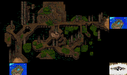 Thumbnail for a map of Pine Forest 2 for the Genesis game Pier Solar And The Great Architects.