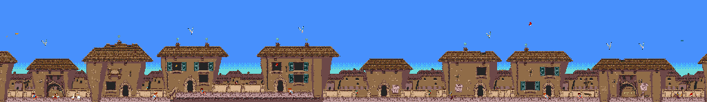 Thumbnail for a map of Level 1: An Actor's Life For Me C for the Genesis game Pinocchio.