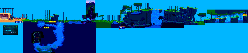 Thumbnail for a map of Level 2 for the Genesis game Pocahontas.