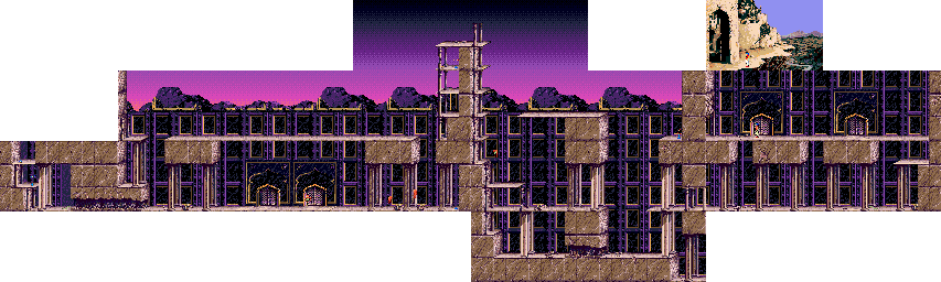 Thumbnail for a map of Level 06 for the Genesis game Prince Of Persia 2.