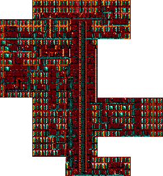 Thumbnail for a map of Level 11 for the Genesis game Prince Of Persia 2.