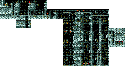 Thumbnail for a map of Level 16 for the Genesis game Prince Of Persia.
