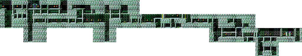 Thumbnail for a map of Level 02 for the Genesis game Prince Of Persia.