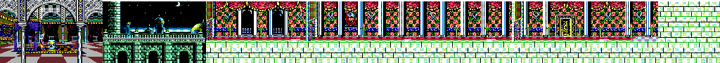 Thumbnail for a map of Level 13 for the Genesis game Prince Of Persia.