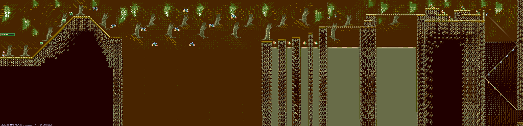 Thumbnail for a map of Hideout Part 1 for the Genesis game QuackShot: Starring Donald Duck.