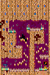 Thumbnail for a map of Round 3: Planet Scorch Area 1 - Bonus for the Genesis game Ristar.