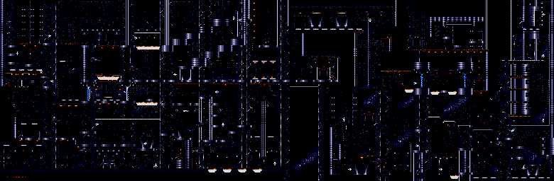 Thumbnail for a map of Level 09 / The Wall To Skynet for the Genesis game Robocop Versus The Terminator.