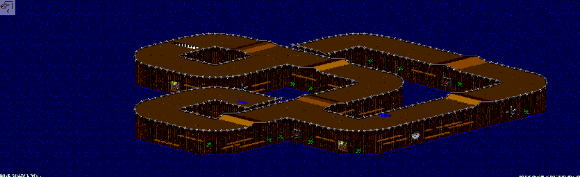 Thumbnail for a map of Bogmire - Division A Track 1 for the Genesis game Rock N' Roll Racing.