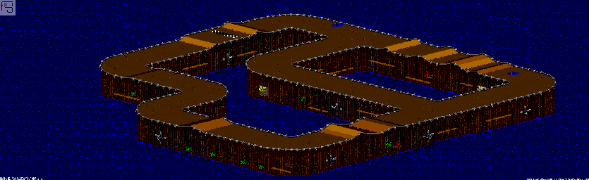 Thumbnail for a map of Bogmire - Division B Track 2 for the Genesis game Rock N' Roll Racing.