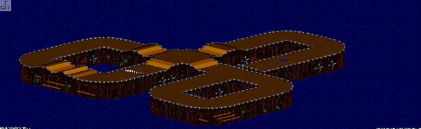 Thumbnail for a map of Bogmire - Division B Track 4 for the Genesis game Rock N' Roll Racing.