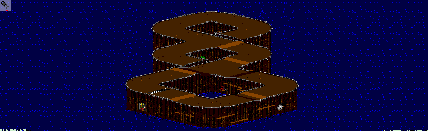 Thumbnail for a map of Bogmire - Division B Track 5 for the Genesis game Rock N' Roll Racing.