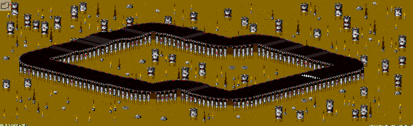 Thumbnail for a map of Chem VI - Division A Track 1 for the Genesis game Rock N' Roll Racing.