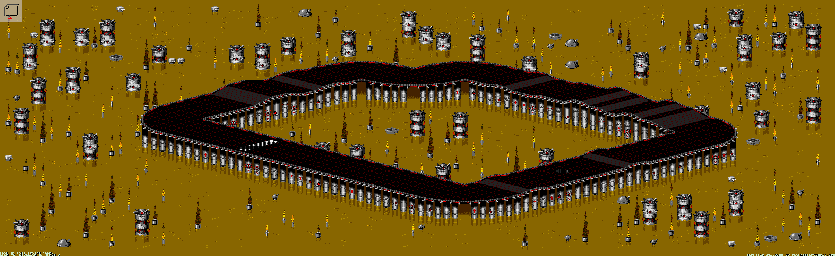 Thumbnail for a map of Chem VI - Division A Track 3 for the Genesis game Rock N' Roll Racing.
