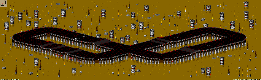 Thumbnail for a map of Chem VI - Division A Track 4 for the Genesis game Rock N' Roll Racing.