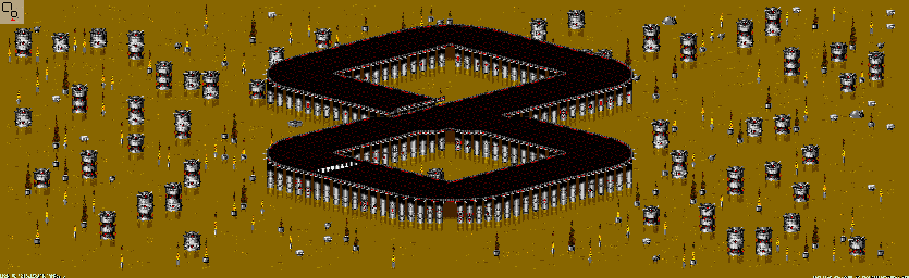 Thumbnail for a map of Chem VI - Division B Track 3 for the Genesis game Rock N' Roll Racing.