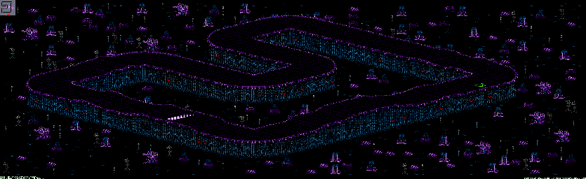 Thumbnail for a map of Drakonis - Division A Track 1 for the Genesis game Rock N' Roll Racing.