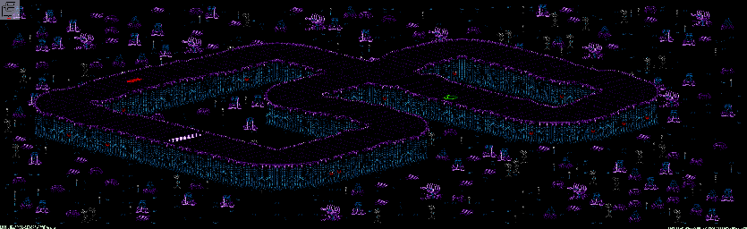 Thumbnail for a map of Drakonis - Division A Track 2 for the Genesis game Rock N' Roll Racing.