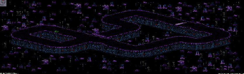 Thumbnail for a map of Drakonis - Division A Track 4 for the Genesis game Rock N' Roll Racing.