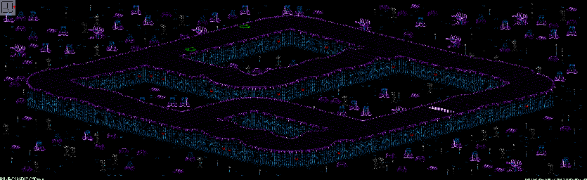 Thumbnail for a map of Drakonis - Division A Track 5 for the Genesis game Rock N' Roll Racing.