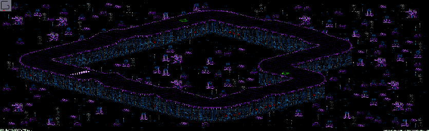 Thumbnail for a map of Drakonis - Division B Track 1 for the Genesis game Rock N' Roll Racing.