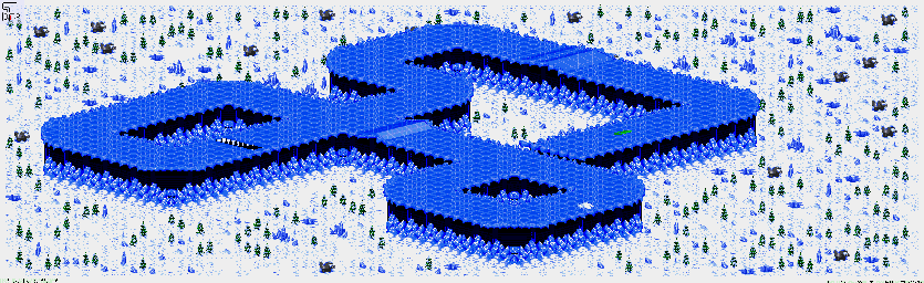 Thumbnail for a map of Nho - Division A Track 4 for the Genesis game Rock N' Roll Racing.