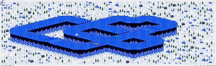 Thumbnail for a map of Nho - Division A Track 7 for the Genesis game Rock N' Roll Racing.